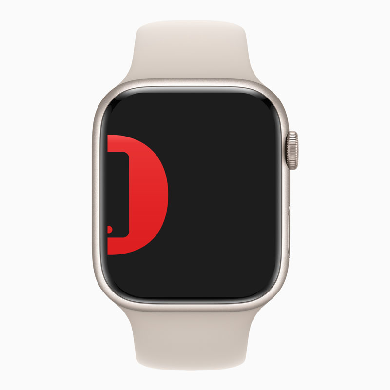 Apple Watch Series 6 44mm - Rood Aluminium Rood Sportband